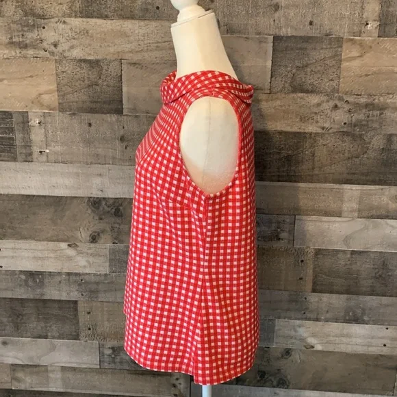 Talbots Sleeveless Gingham Top - Picture 4 of 16